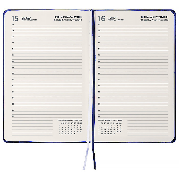 Щоденник 2026 Grand Lines, 195*255, синій - Зображення 3