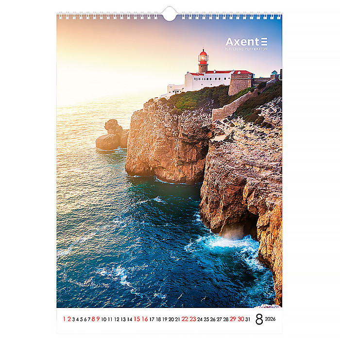 Календар настінний А3 2026 р., Landscapes - Зображення 9