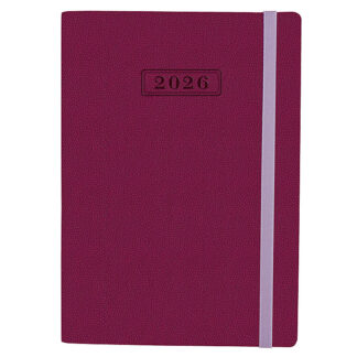 Щоденник датований; NAMIB; бордовий; А5; з гумкою без поролона