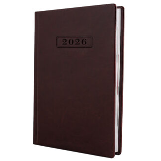 Щоденник датований, NEBRASKA, т-коричневий, А5, без поролона