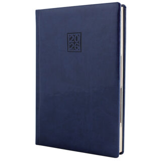 Щоденник датований; VIVELLA LAK; синій; кремовий блок; А5