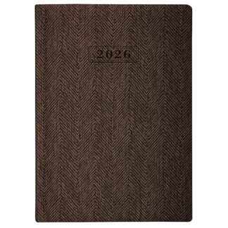 Щоденник датований; TWEED; коричневий; А5