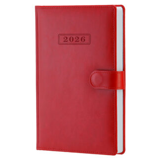 Щоденник датований; NEBRASKA; червоний; магнітний замок; А5