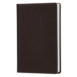Щоденник датований Nubuck, т-коричневий, А5