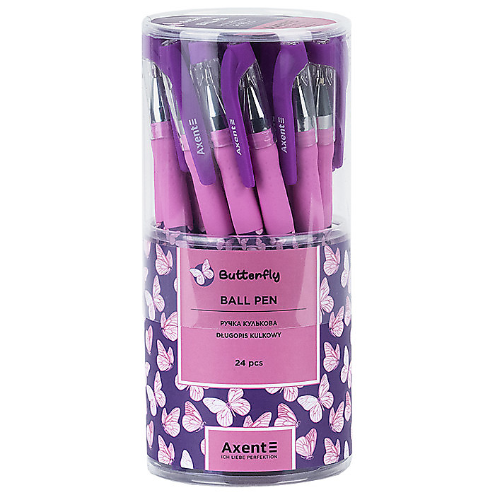 Ручка кулькова Butterly, синя - Зображення 2