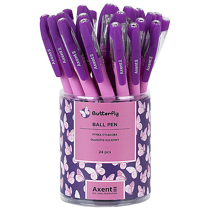 Ручка кулькова Butterly, синя - Зображення 3