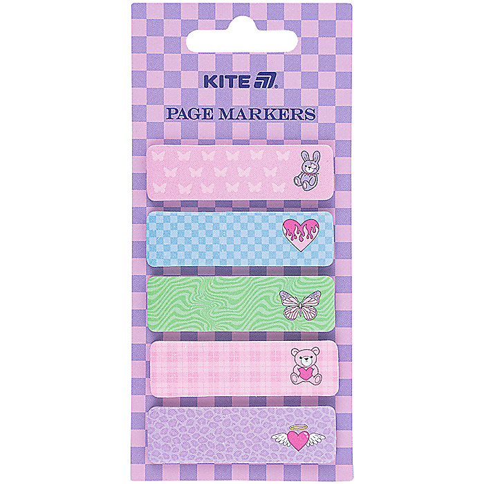 Закладка паперова з малюнком, 5х15х50мм,100 шт, прям.