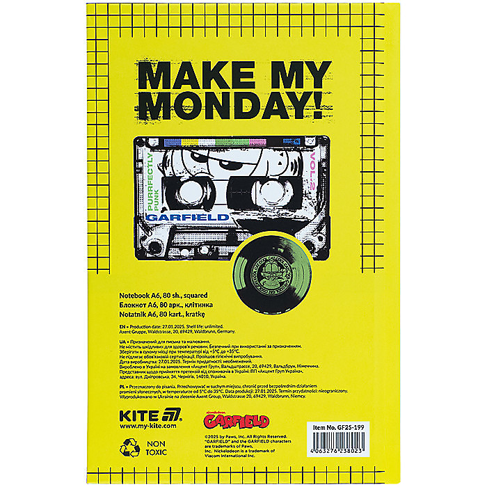 Книга записна тверда обкл. А6, 80арк. кл. GF - Зображення 5