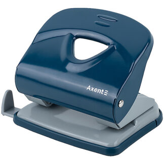 Діркопробивач Exakt-2 металевий, 30арк, Earth colors синій