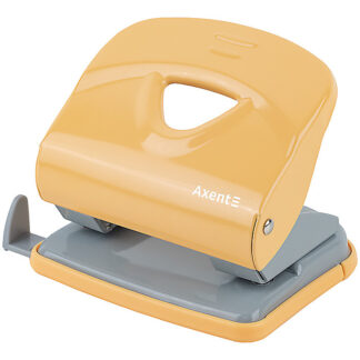 Діркопробивач Exakt-2 металевий, 30арк, Earth colors жовтий