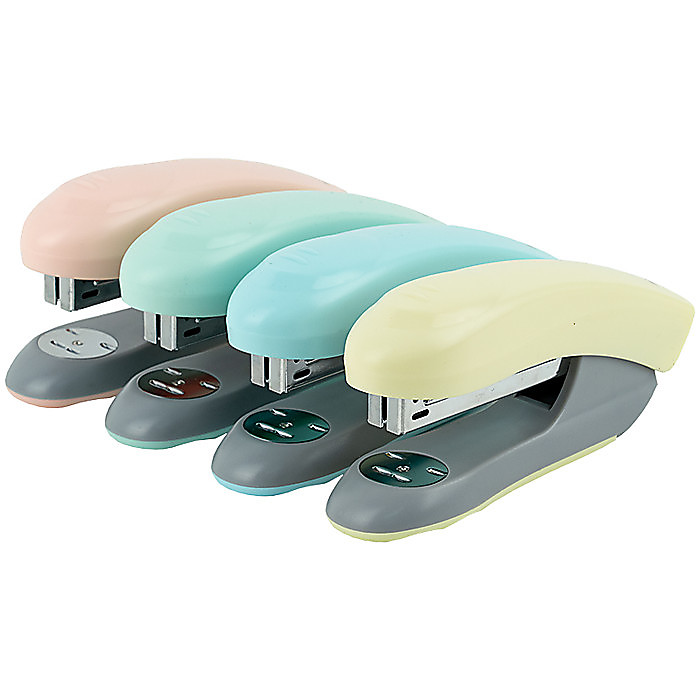 Степлер Welle-2 пласт., №24/6, 20 арк., Pastelini, рожевий - Зображення 4