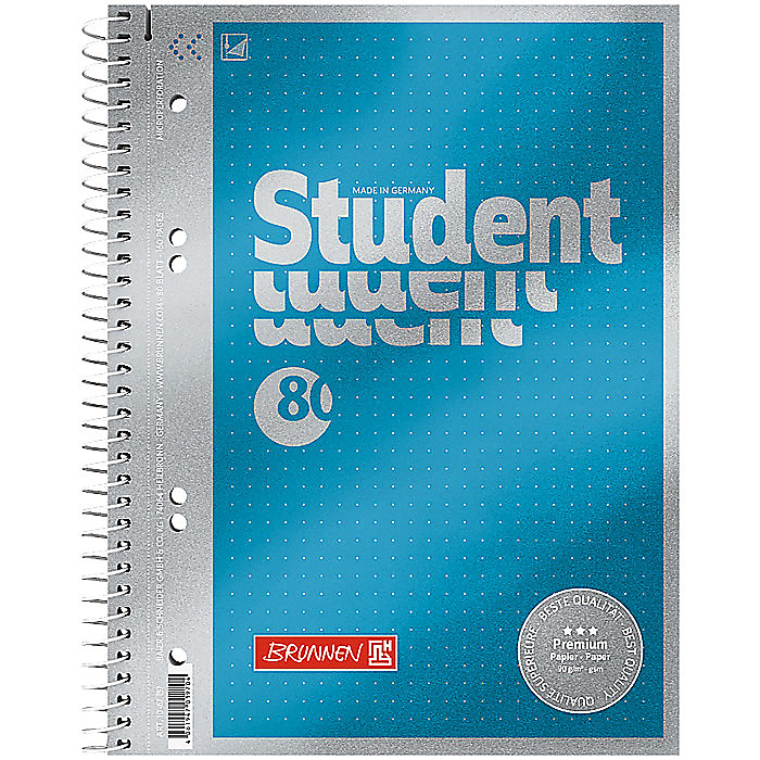 Коледж-блок А5 Premium крапка., мет. бл., 80 арк.