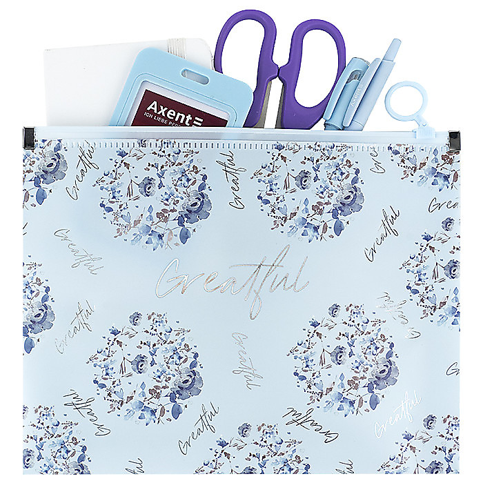 Папка на блискавці zip-lock А5+ Flower Symphony-2 - Зображення 3