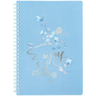 Блокнот на спіралі пласт. обкл., А5, 80 арк.,кл Flower Sym 2