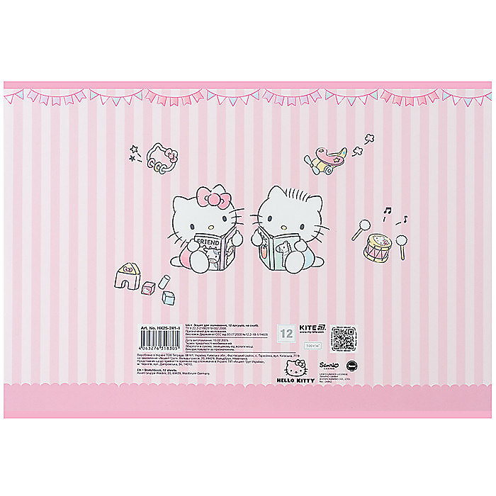 Зошит для малювання, 12 арк., скоба, софт тач + УФ лак, HK-1 - Зображення 8