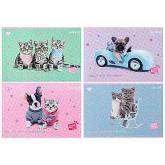 Зошит для малювання, 12 арк., скоба, софт тач + УФ лак, SP