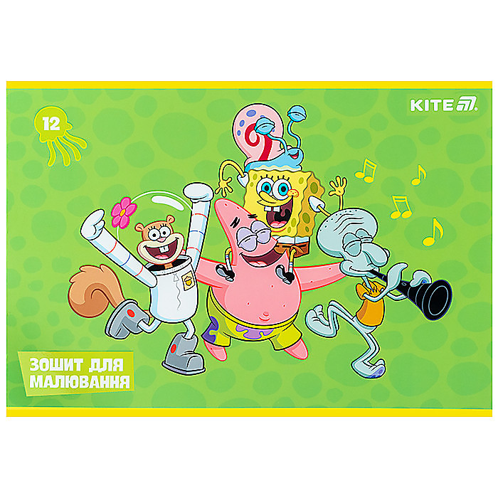 Зошит для малювання, 12 арк., скоба, софт тач + УФ лак, SB - Зображення 3