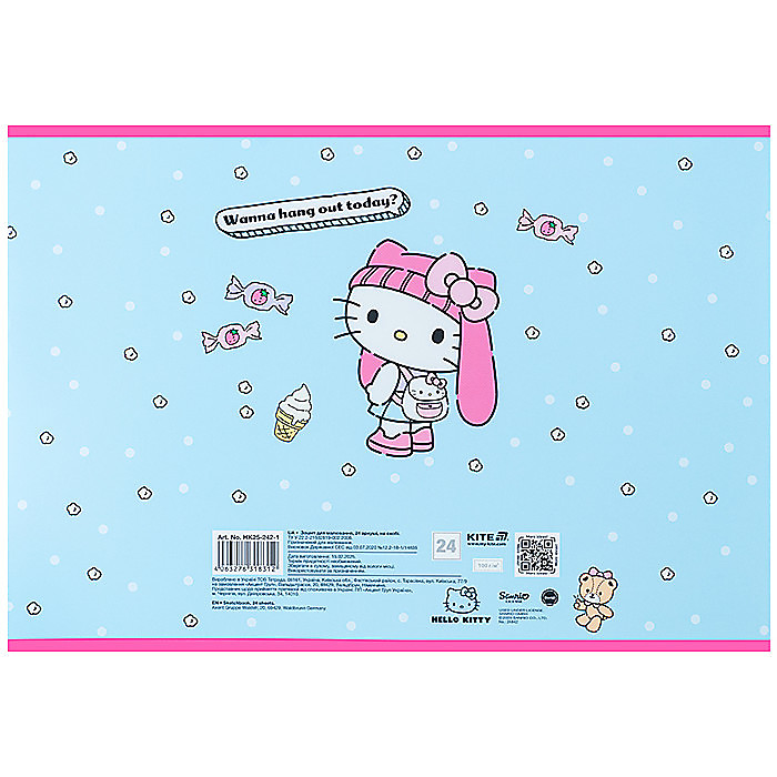 Зошит для малювання, 24 арк., скоба, софт тач + УФ лак, HK-1 - Зображення 4