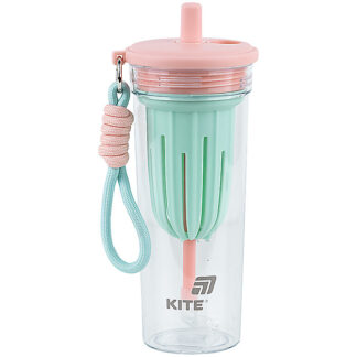 Стакан для води, 650 мл, рожево-зелений