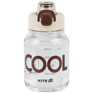 Пляшечка для води, 700 мл, біло-коричнева