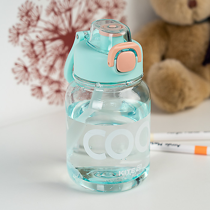 Пляшечка для води, 700 мл, рожево-бірюзова - Зображення 7