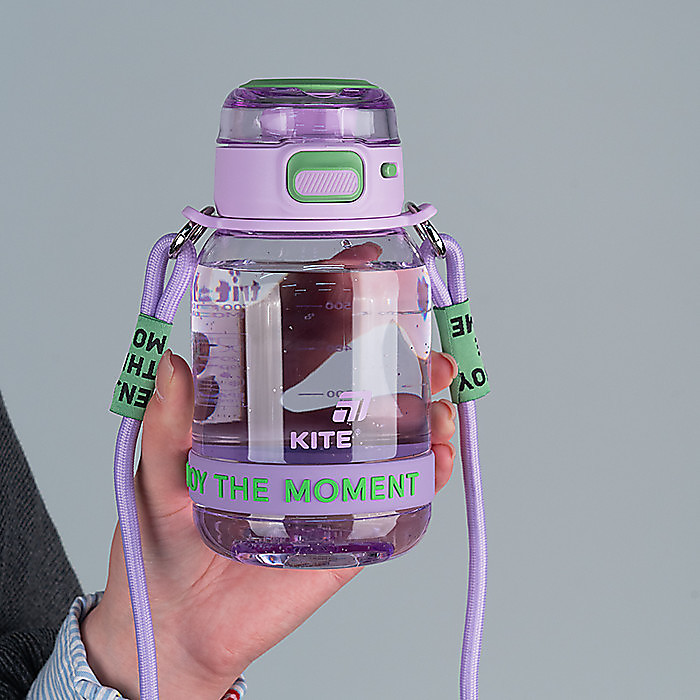 Пляшечка для води, 700 мл, лілово-зелена - Зображення 5