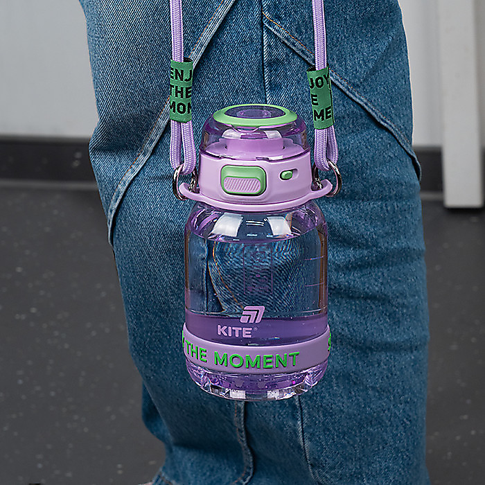 Пляшечка для води, 700 мл, лілово-зелена - Зображення 7