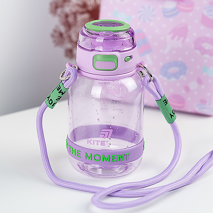 Пляшечка для води, 700 мл, лілово-зелена - Зображення 9