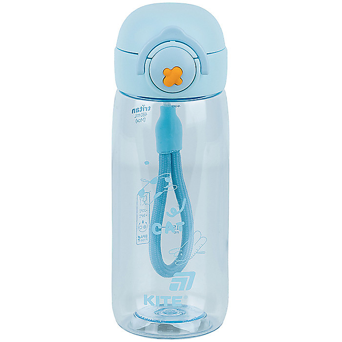 Пляшечка для води, 480 мл, блакитна