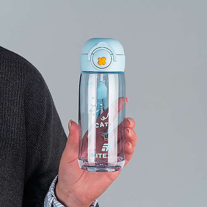 Пляшечка для води, 480 мл, блакитна - Зображення 5