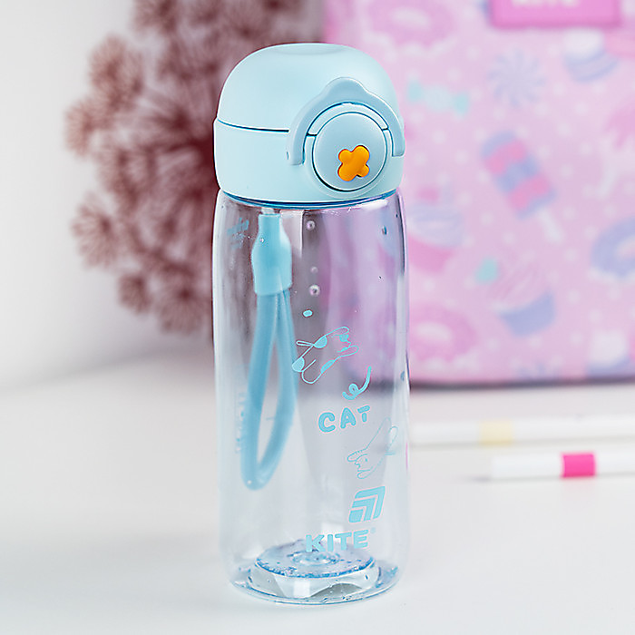 Пляшечка для води, 480 мл, блакитна - Зображення 7