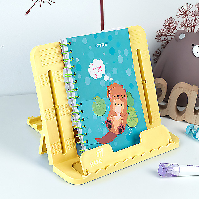 Підставка для книг, пластикова, жовта - Зображення 4