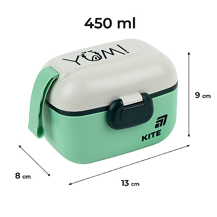 Ланчбокс 450 мл, зелений - Зображення 2