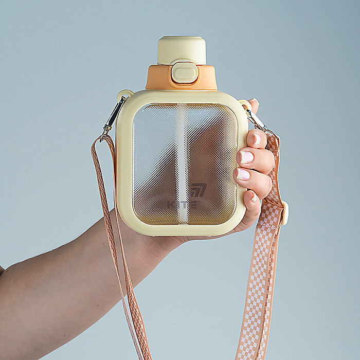 Пляшечка для води, 700 мл, жовта - Зображення 6