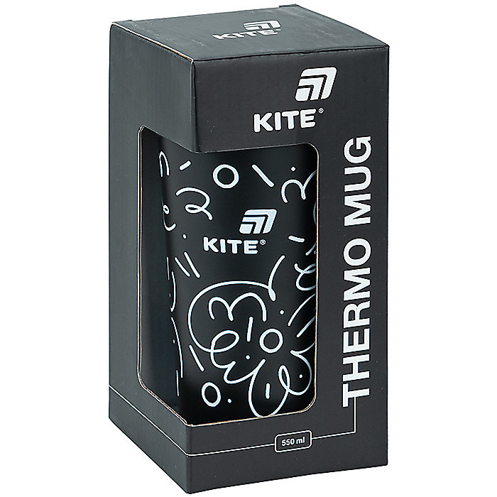 Термокружка 550 мл, чорна - Зображення 5