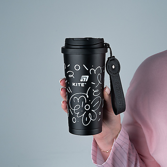 Термокружка 550 мл, чорна - Зображення 6