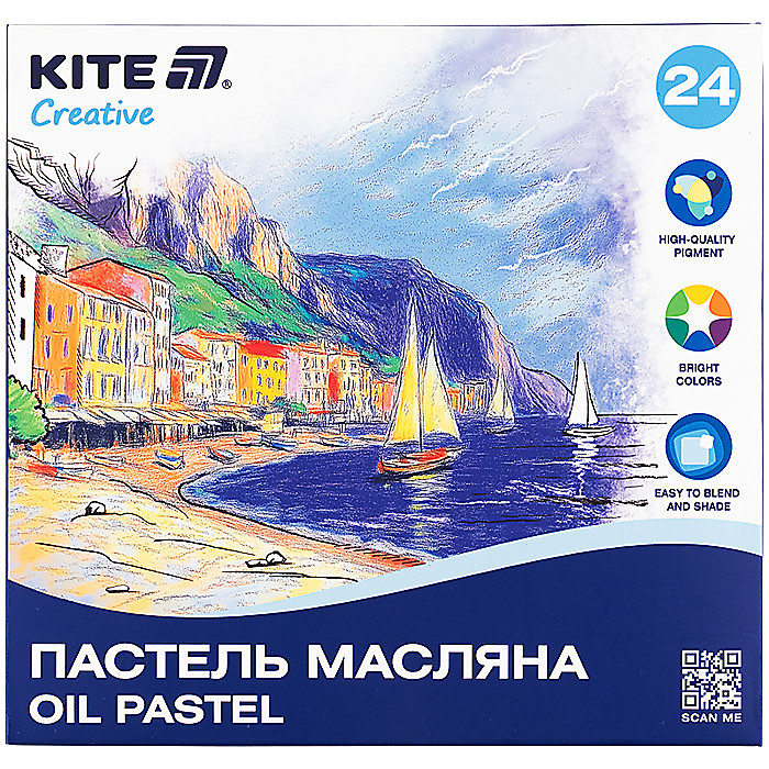 Пастель масляна, 24 кольори Creative