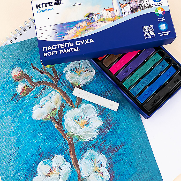 Пастель суха, 12 кольорів Creative - Зображення 4