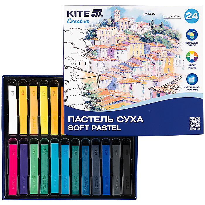 Пастель суха, 24 кольори Creative - Зображення 2