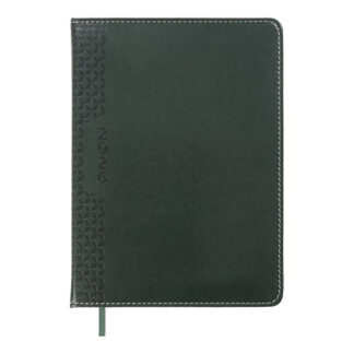Щоденник датов. 2026 VIENNA, A5, зелений, штуч. шкіра/поролон