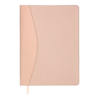 Щоденник датов. 2026 AURORA, A5, рожевий, штучна шкіра/поролон