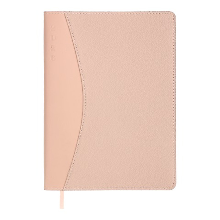 Щоденник датов. 2026 AURORA, A5, рожевий, штучна шкіра/поролон