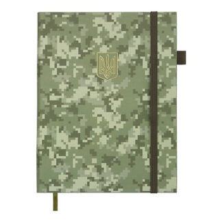 Щоденник датов. 2026 MILITARY, A5, хакі, штучна шкіра