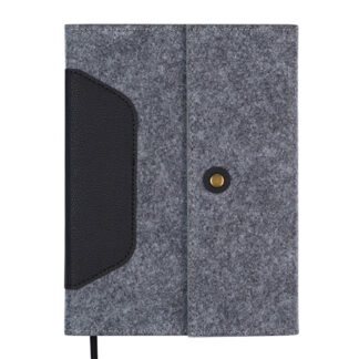 Щоденник датов. 2026 OSCAR, A5, чорний, штуч.шкіра