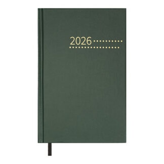 Щоденник датов. 2026 ZEST, A5,зелений , бумвініл