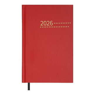 Щоденник датов. 2026 ZEST, A5, червоний, бумвініл