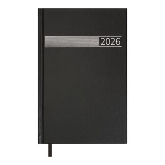 Щоденник датов. 2026 TIME, A5, чорний , бумвініл