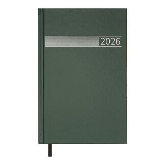 Щоденник датов. 2026 TIME, A5,зелений , бумвініл