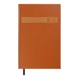 Щоденник датов. 2026 TIME, A5, коричневий, бумвініл