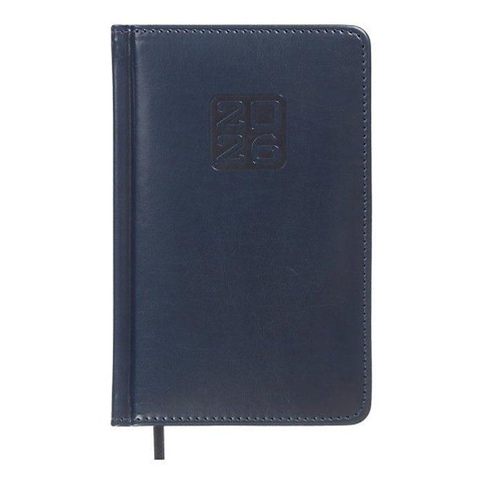 Щоденник датов. 2026 BRAVO, A6, синій, штуч. /поролон